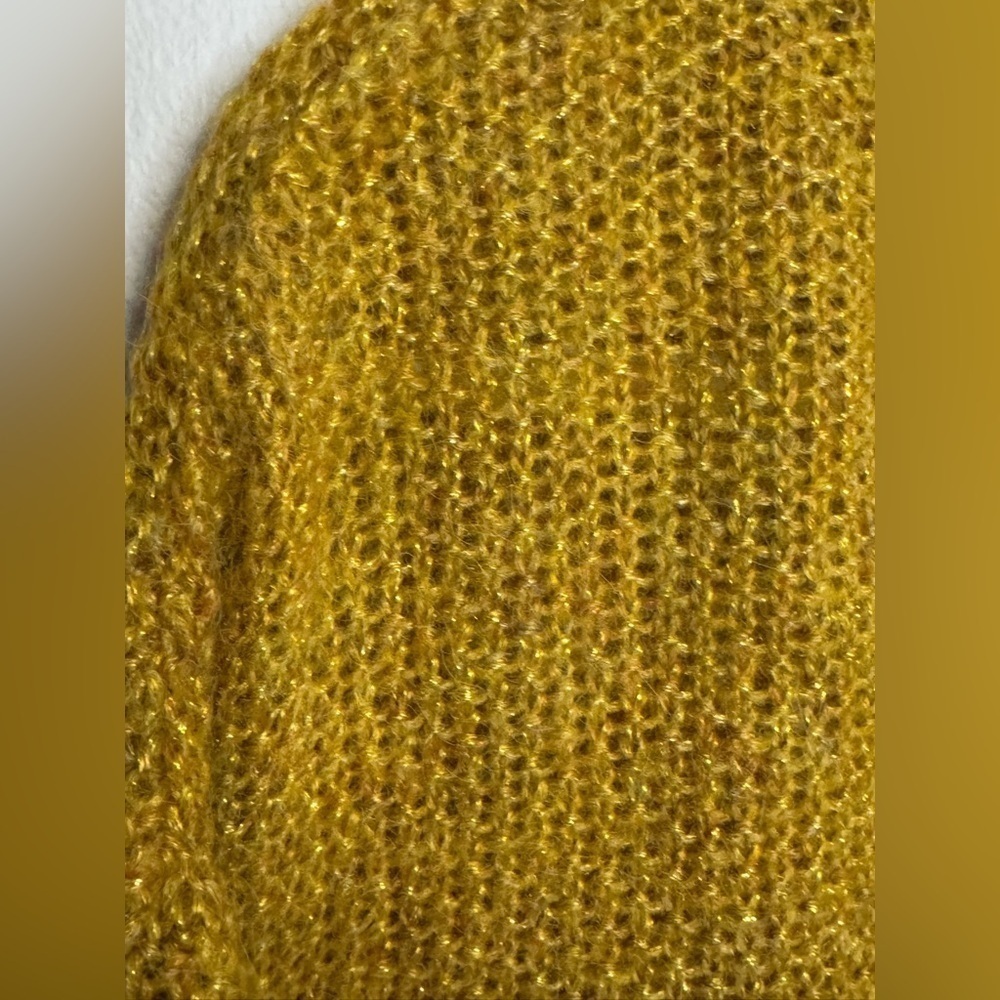 New Rapsodia Women’s Dolman Sleeve Amarillo Yellow Sweater Size S — image 3 of 8